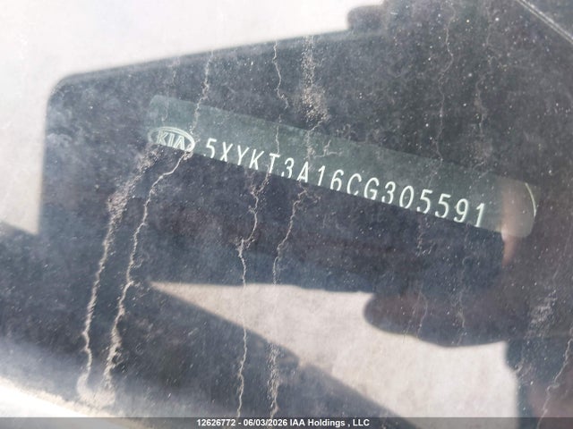 12626772 :رقم المزاد ، 5XYKT3A16CG305591 vin ، 2012 Kia Sorento Lx مزاد بيع
