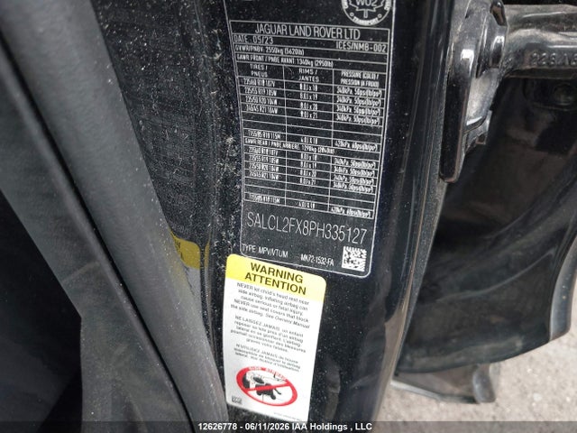SALCL2FX8PH335127 Land Rover DISCOVERY SPORT