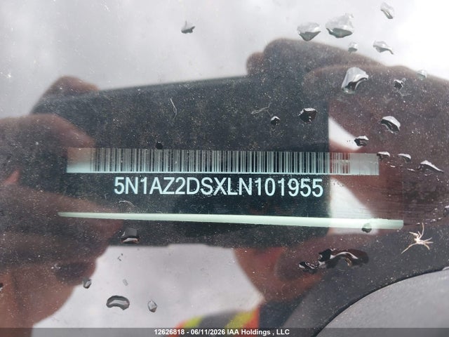 12626818 :رقم المزاد ، 5N1AZ2DSXLN101955 vin ، 2020 Nissan Murano Platinum مزاد بيع