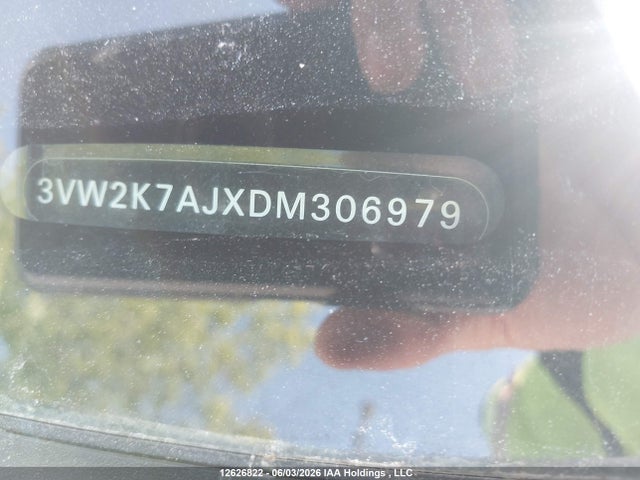 12626822 :رقم المزاد ، 3VW2K7AJXDM306979 vin ، 2013 Volkswagen Jetta مزاد بيع