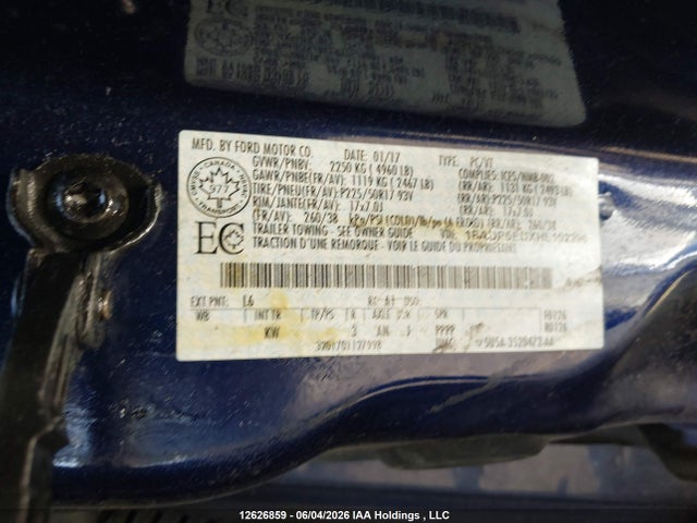 Продажа на аукционе авто 2017 Ford C-max Energi Se, vin: 1FADP5EUXHL102296, номер лота: 12626859