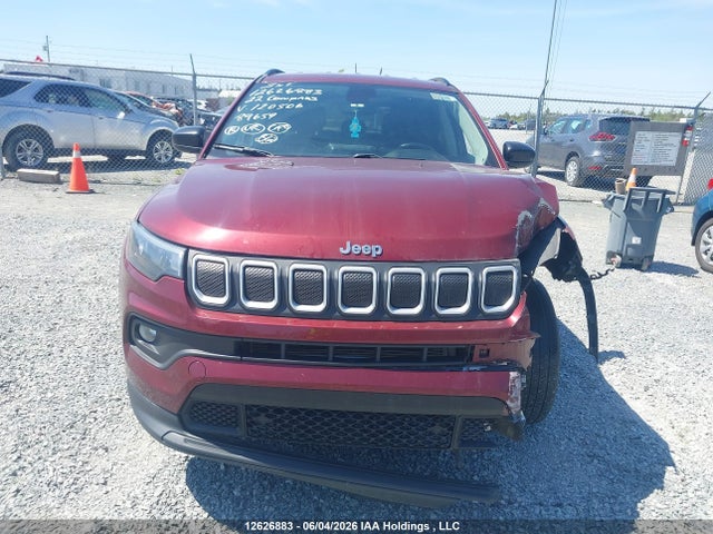 Продаж на аукціоні авто 2022 Jeep Compass North, vin: 3C4NJDBB1NT120506, номер лоту: 12626883