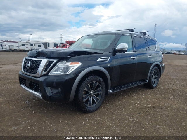 12626897 :رقم المزاد ، JN8AY2NCXJ9556863 vin ، 2018 Nissan Armada Sv/sl/platinum مزاد بيع