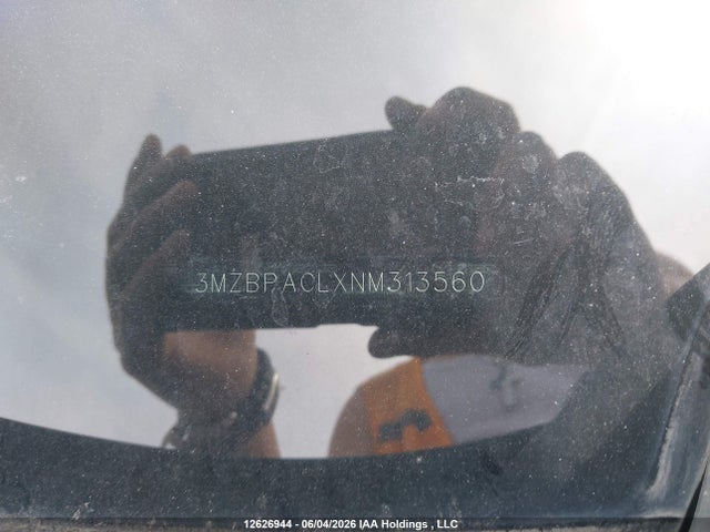 3MZBPACLXNM313560 Mazda Mazda3 Gs