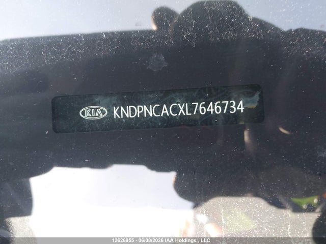12626955 :رقم المزاد ، KNDPNCACXL7646734 vin ، 2020 Kia Sportage Ex مزاد بيع