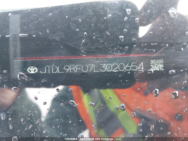 12626964 :رقم المزاد ، JTDL9RFU7L3020654 vin ، 2020 Toyota Prius Technology Awd-e مزاد بيع