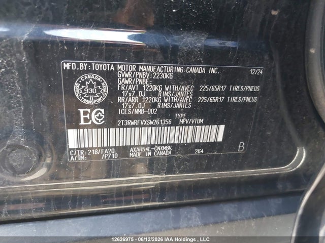 Toyota RAV4 2025 2T3RWRFVXSW261356 Image 9