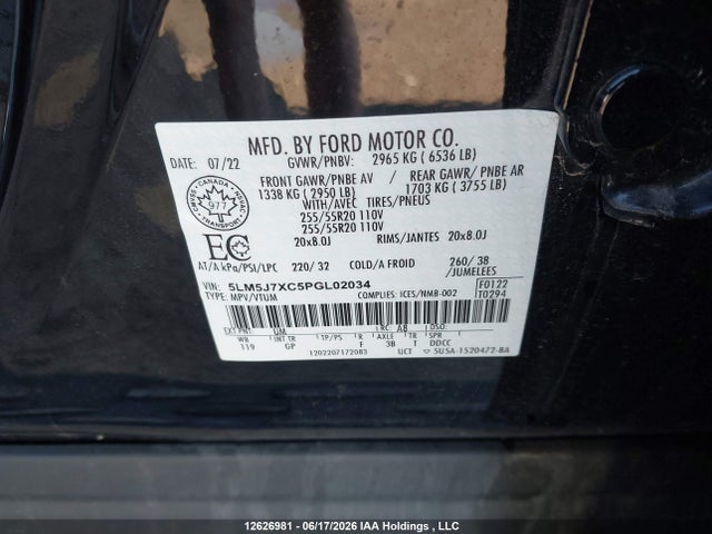 Lincoln Aviator Reserve 2023 5LM5J7XC5PGL02034 Image 9