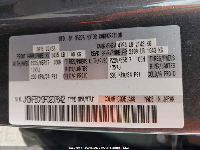JM3KFBCM3P0207842 Mazda Cx-5 Gs/kuro Edition