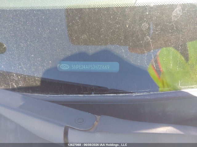 12627068 :رقم المزاد ، 5NPE24AF5JH721669 vin ، 2018 Hyundai Sonata Gl مزاد بيع
