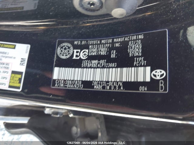 Toyota Corolla 2020 5YFBPRBE4LP123683 Image 19
