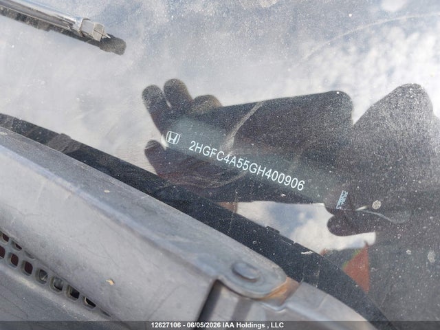 12627106 :رقم المزاد ، 2HGFC4A55GH400906 vin ، 2016 Honda Civic Lx مزاد بيع