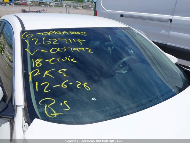 12627115 :رقم المزاد ، 2HGFC2F53JH007992 vin ، 2018 Honda Civic Lx مزاد بيع