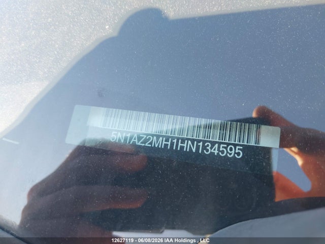 Продажа на аукционе авто 2017 Nissan Murano Platinum/sl/sv, vin: 5N1AZ2MH1HN134595, номер лота: 12627119
