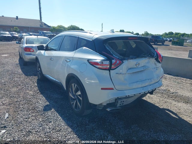Продажа на аукционе авто 2017 Nissan Murano Platinum/sl/sv, vin: 5N1AZ2MH1HN134595, номер лота: 12627119