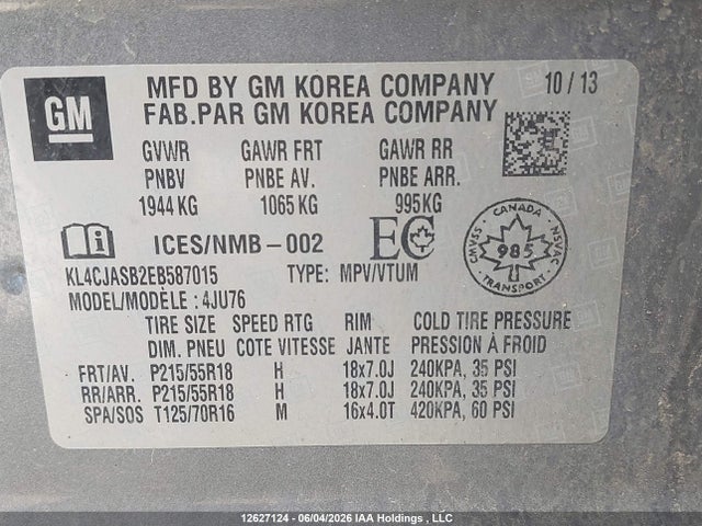 Buick Encore 2014 KL4CJASB2EB587015 Image 19