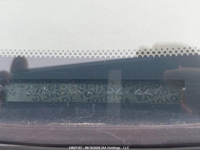 12627157 :رقم المزاد ، 4T3ZF19C83U527227 vin ، 2003 Toyota Sienna Le V6 مزاد بيع