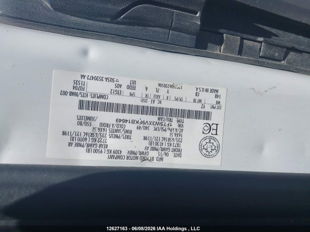 12627163 :رقم المزاد ، 1FTSW3XV9FKB14649 vin ، 2015 Ford Transit T-350 مزاد بيع
