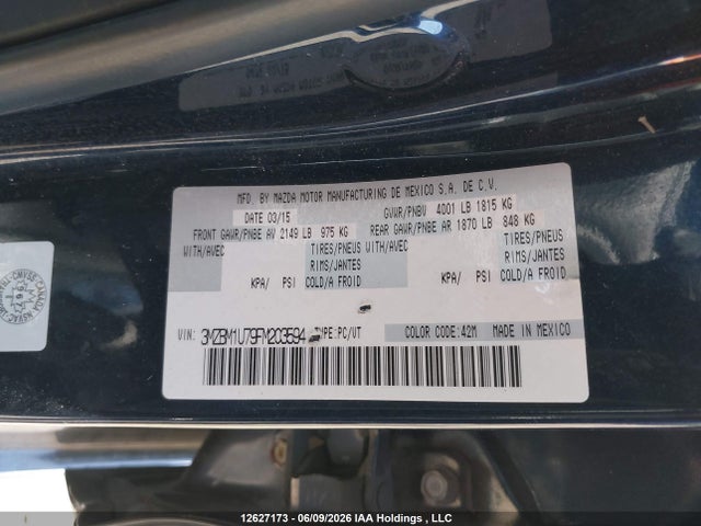 Mazda MAZDA3 2015 3MZBM1U79FM203594 Image 9