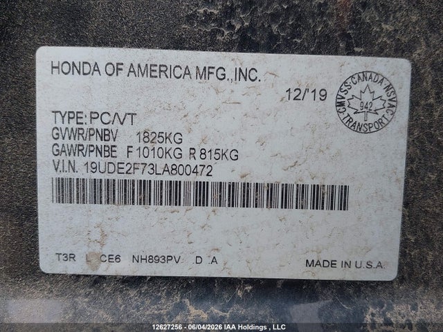 Aukcja sprzedaży 2020 Acura Ilx, vin: 19UDE2F73LA800472, numer aukcji: 12627256