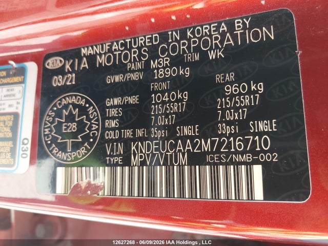 KIA SELTOS EX 2021 KNDEUCAA2M7216710 Image 18