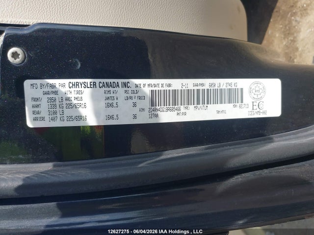 Aukcja sprzedaży 2011 Dodge Grand Caravan Express, vin: 2D4RN4DG1BR685466, numer aukcji: 12627275