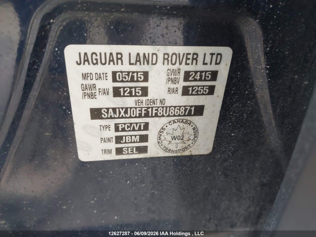 SAJXJ0FF1F8U86871 Jaguar Xf 3.0 Sport Awd