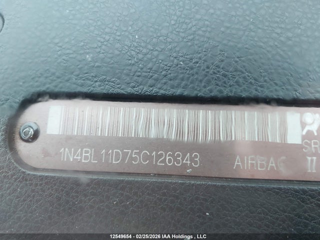 2005 Nissan Altima 3.5 Se/3.5 Se-r/3.5 Sl მანქანა იყიდება აუქციონზე, vin: 1N4BL11D75C126343, აუქციონის ნომერი: 12549654