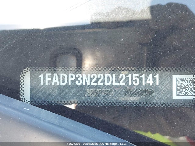 12627309 :رقم المزاد ، 1FADP3N22DL215141 vin ، 2013 Ford Focus Titanium مزاد بيع