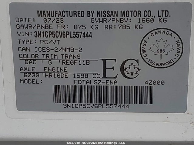 Nissan KICKS SV 2023 3N1CP5CV6PL557444 Image 9
