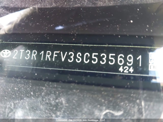 Продажа на аукционе авто 2025 Toyota Rav4 Xle, vin: 2T3R1RFV3SC535691, номер лота: 12595495