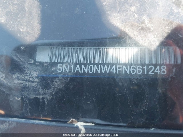 Aukcja sprzedaży 2015 Nissan Xterra X/s/pro-4x, vin: 5N1AN0NW4FN661248, numer aukcji: 12627344