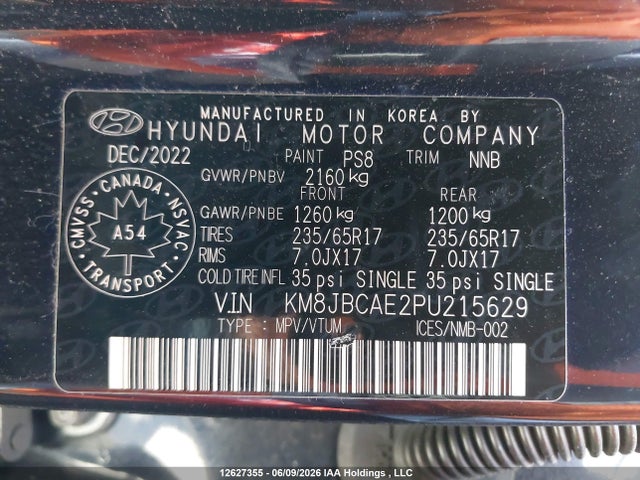 Hyundai Tucson 2023 KM8JBCAE2PU215629 Image 9