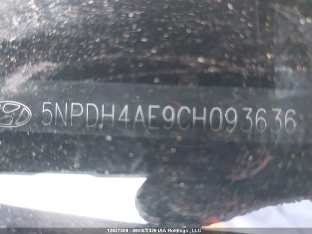 2012 Hyundai Elantra მანქანა იყიდება აუქციონზე, vin: 5NPDH4AE9CH093636, აუქციონის ნომერი: 12627359
