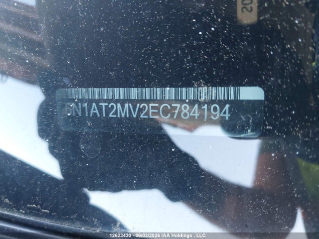 2014 Nissan Rogue S/sl/sv მანქანა იყიდება აუქციონზე, vin: 5N1AT2MV2EC784194, აუქციონის ნომერი: 12623430