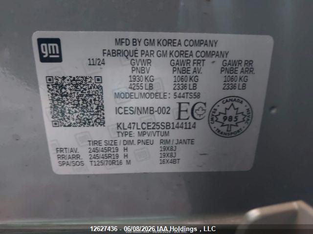 KL47LCE25SB144114 Buick Envista Avenir Fwd