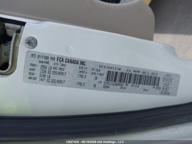 2C4RC1CG2GR285393 Chrysler Town &amp; Country Touring-l