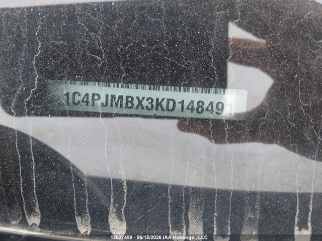 12627459 :رقم المزاد ، 1C4PJMBX3KD148491 vin ، 2019 Jeep Cherokee Trailhawk مزاد بيع