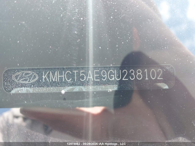 12578862 :رقم المزاد ، KMHCT5AE9GU238102 vin ، 2016 Hyundai Accent Gl مزاد بيع