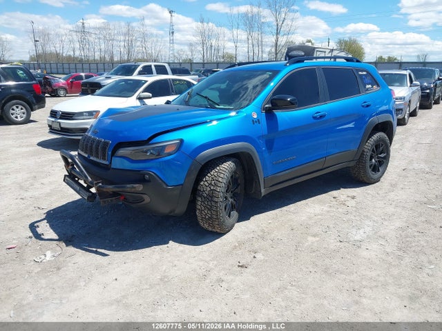 12607775 :رقم المزاد ، 1C4PJMBX4ND543669 vin ، 2022 Jeep Cherokee Trailhawk مزاد بيع
