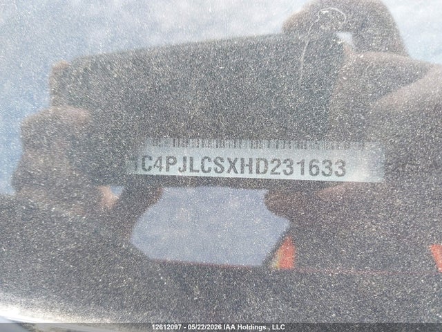 12612097 :رقم المزاد ، 1C4PJLCSXHD231633 vin ، 2017 Jeep Cherokee North مزاد بيع