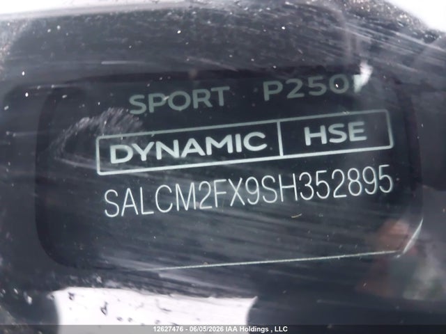SALCM2FX9SH352895 Land Rover Discovery Sport Dynamic Hse 4wd