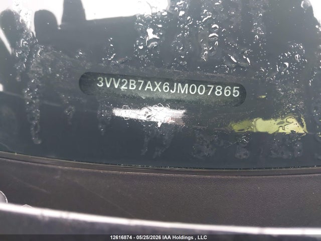 12616874 :رقم المزاد ، 3VV2B7AX6JM007865 vin ، 2018 Volkswagen Tiguan Comfortline مزاد بيع