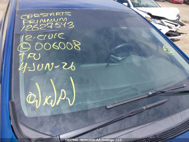 Auction sale of the 2012 Honda Civic Ex-l, vin: 2HGFB2F91CH006008, lot number: 12627543
