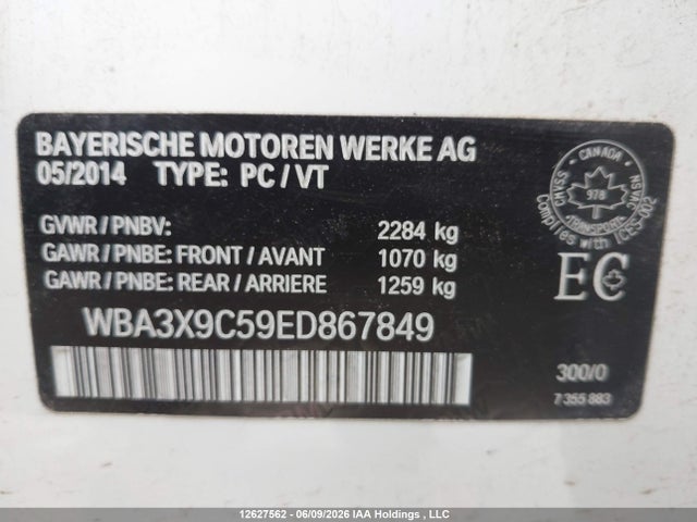 WBA3X9C59ED867849 BMW 335i Gran Turismo Xdrive