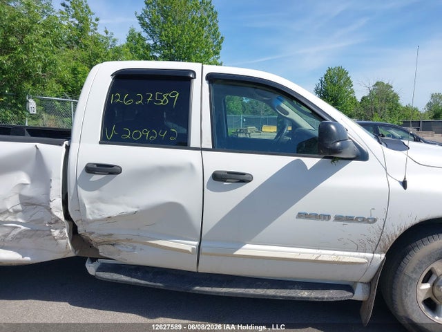 2004 Dodge Ram 2500 მანქანა იყიდება აუქციონზე, vin: 3D7KA28D44G209242, აუქციონის ნომერი: 12627589