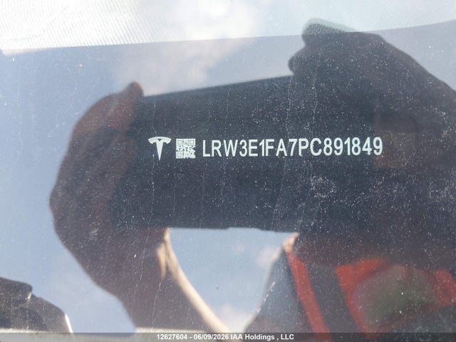 Продажа на аукционе авто 2023 Tesla Model 3 Rwd, vin: LRW3E1FA7PC891849, номер лота: 12627604