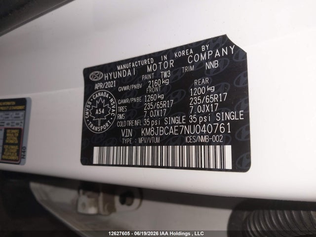 Hyundai TUCSON SEL 2022 KM8JBCAE7NU040761 Image 18