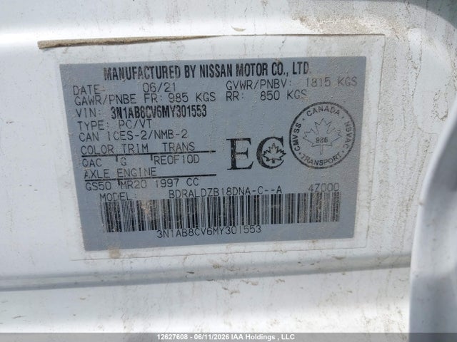 Nissan SENTRA SV 2021 3N1AB8CV6MY301553 Image 18