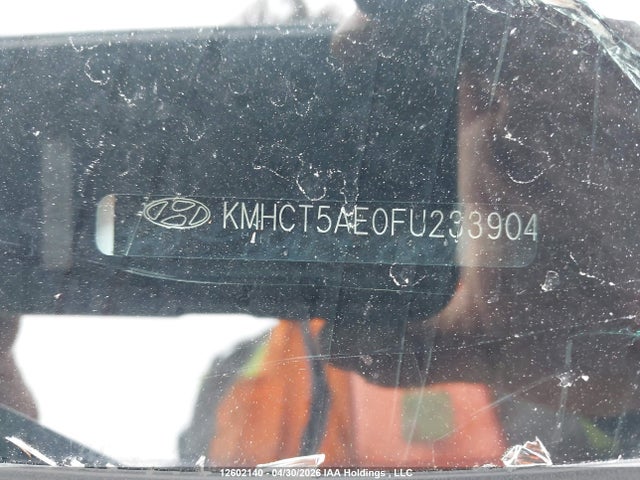 12602140 :رقم المزاد ، KMHCT5AE0FU233904 vin ، 2015 Hyundai Accent Gl مزاد بيع